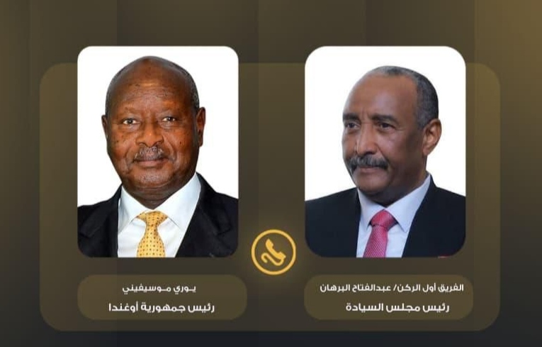 البرهان وموسيفيني