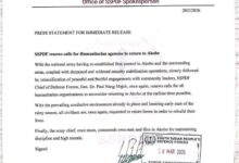 قال الجيش في جمهورية جنوب السودان يوم السبت إن قواته استعادت السيطرة الكاملة على مقاطعة أكوبو بولاية جونقلي، داعياً المنظمات الإنسانية للعودة بعد تحسن الأوضاع الأمنية