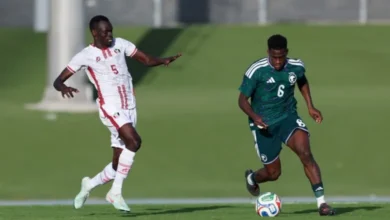 تلقى منتخب السودان خسارة ودية قاسية أمام المنتخب السعودي (B) بنتيجة ثلاثة أهداف دون مقابل، في اللقاء الذي جمع المنتخبين مساء الثلاثاء على ملعب الصالة الرياضية بمدينة الملك عبدالله الرياضية في جدة، ضمن التحضيرات الجارية للاستحقاقات المقبلة