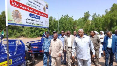 مدني ـ النورس نيوز  ـدشّن والي ولاية الجزيرة  الطاهر إبراهيم الخير صباح اليوم السبت  بالمهبط الرئاسي بمدينة مدني، بحضور لجنة أمن الولاية، المرحلة الأولى من مشروع الورش المتحركة لصيانة شبكات المياه، بتمويل من بنك أم درمان الوطني بتكلفة بلغت 300 مليون جنيه.
